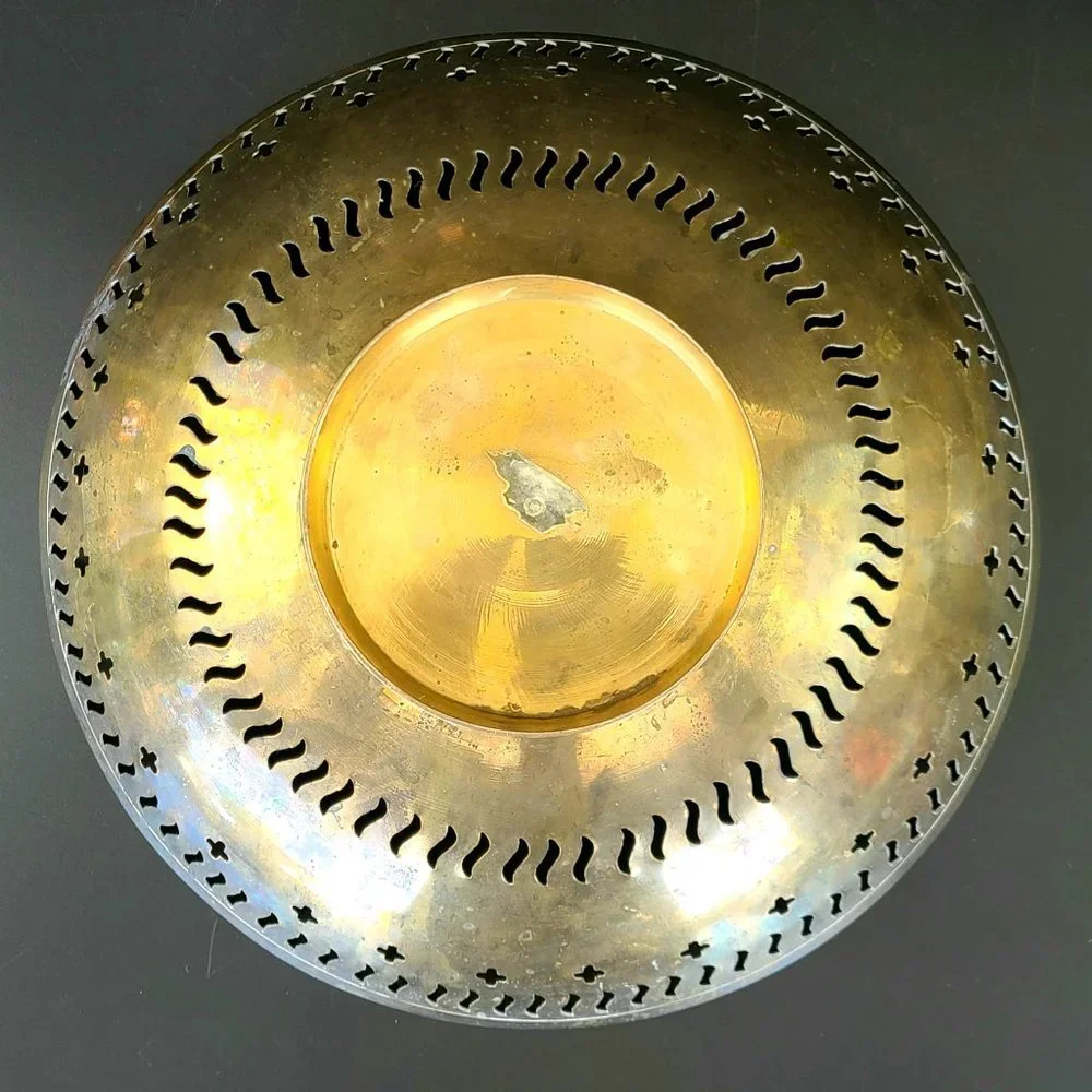 Vintage- Peacock Design - Made in India - Solid Brass Bowl - Fruit/ Candy Bowl